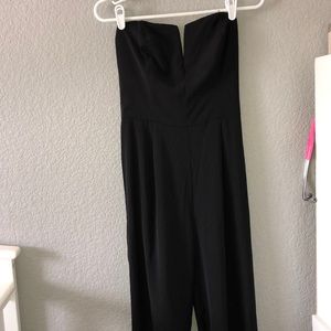 Black Strapless Jumpsuit